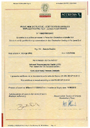 Certificato Termocamera